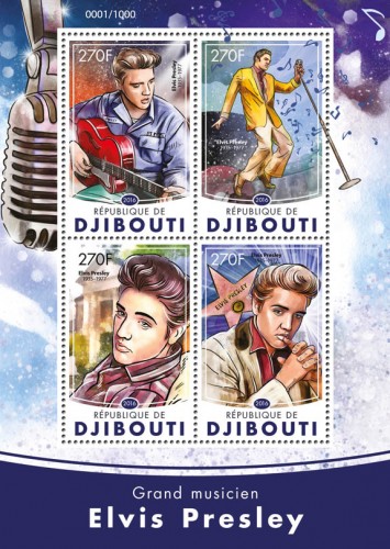 Elvis Presley (Elvis Presley (1935-1977)) | Stamps of DJIBOUTI
