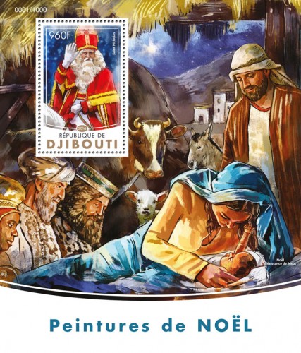 Christmas paintings (Saint Nicholas) | Stamps of DJIBOUTI