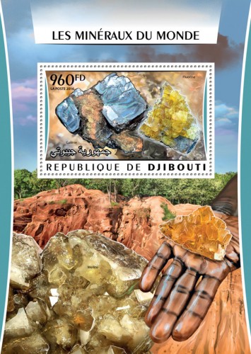 Minerals of the world (Galena) | Stamps of DJIBOUTI