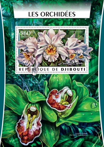 Orchids (Cattleya schroederae) | Stamps of DJIBOUTI