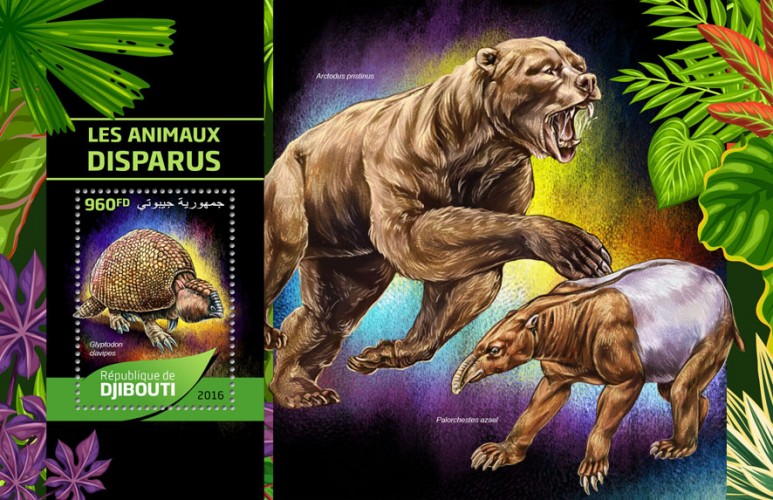 Extinct animals (Glyptodon clavipes) | Stamps of DJIBOUTI