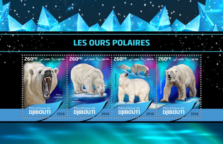 Polar bears (Ursus maritimus) | Stamps of DJIBOUTI