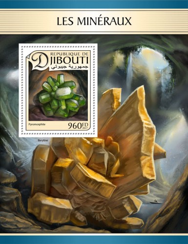 Minerals (Pyromorphite) | Stamps of DJIBOUTI