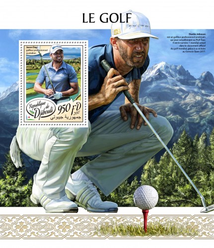 Golf (Jason Day, Australian professional golfer) | Stamps of DJIBOUTI