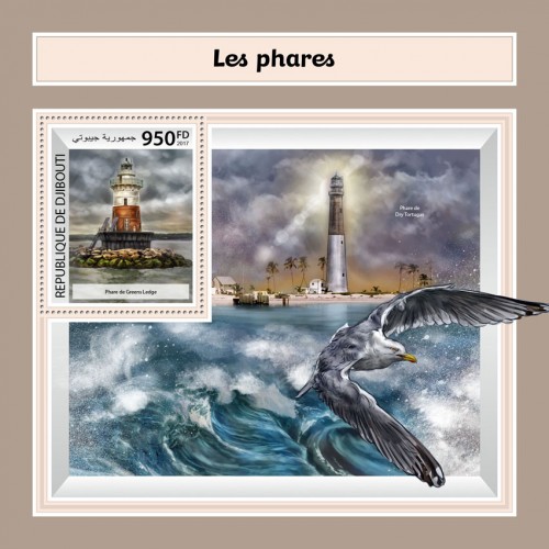 Lighthouses (Greens Ledge Lighthouse) | Stamps of DJIBOUTI