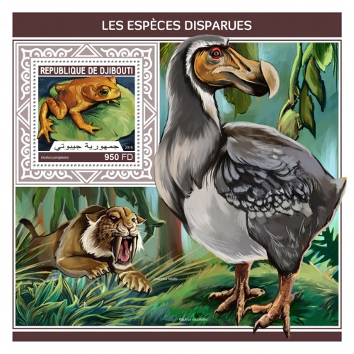 Extinct species (Incilius periglenes) | Stamps of DJIBOUTI