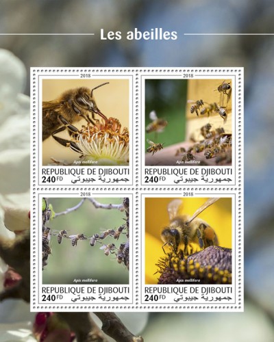 Bees (Apis mellifera) | Stamps of DJIBOUTI