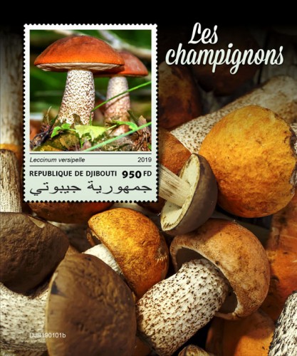Mushrooms (Leccinum versipelle) | Stamps of DJIBOUTI