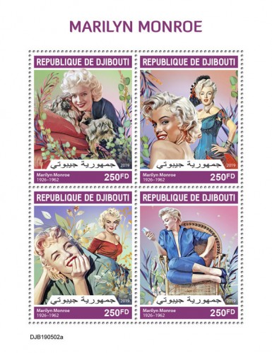 Marilyn Monroe (Marilyn Monroe (1926–1962)) | Stamps of DJIBOUTI