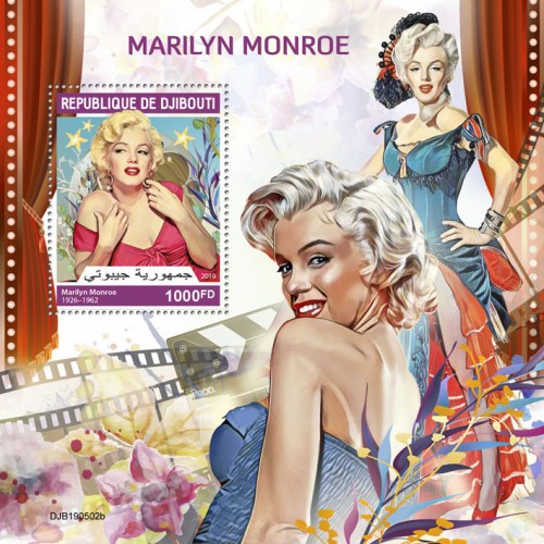 Marilyn Monroe (Marilyn Monroe (1926–1962)) | Stamps of DJIBOUTI